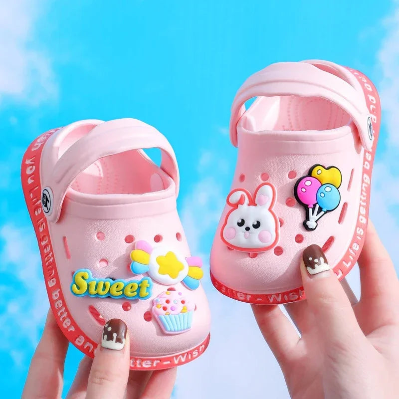 animé sandales été enfants sandales bébé filles enfant en bas âge doux antidérapant princesse chaussures enfants bonbons chaussures de plage