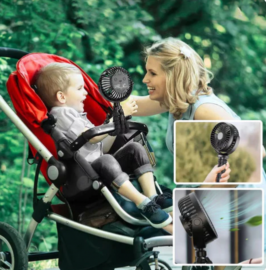 Ventilateur de poussette pour bébé & bureau