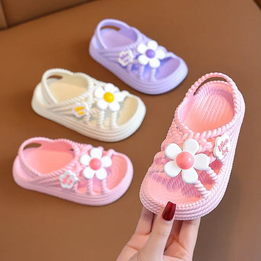 Pantoufles d'été enfants, pour filles et garçons, salle de bain, maison, chaussures de plage