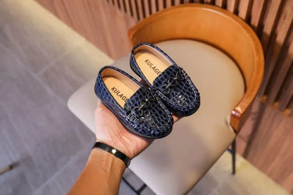 Chaussures en Cuir pour Bébé Garçon, Mocassins Décontractés