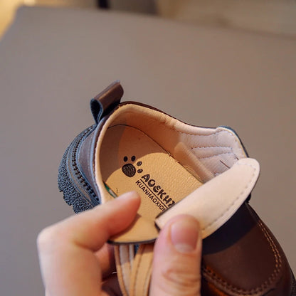 Chaussures enfants en cuir décontracté