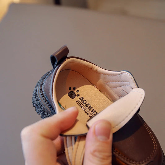 Chaussures enfants en cuir décontracté