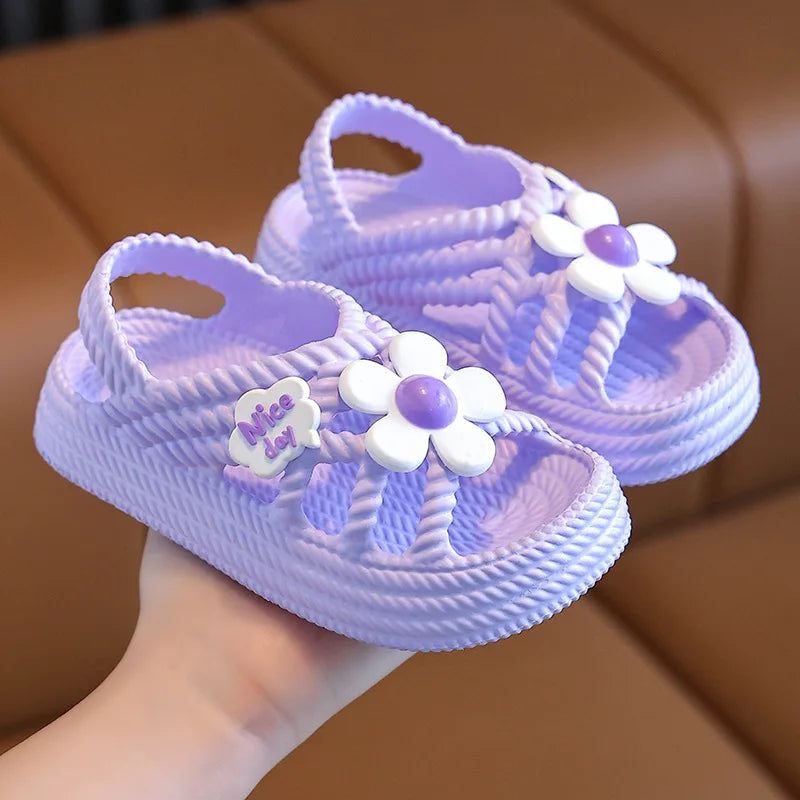 Pantoufles d'été enfants, pour filles et garçons, salle de bain, maison, chaussures de plage