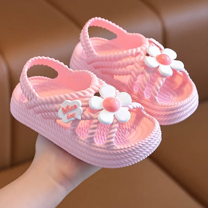 Pantoufles d'été enfants, pour filles et garçons, salle de bain, maison, chaussures de plage