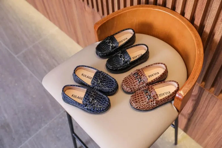 Chaussures en Cuir pour Bébé Garçon, Mocassins Décontractés