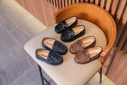 Chaussures en Cuir pour Bébé Garçon, Mocassins Décontractés