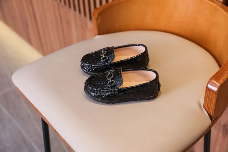 Chaussures en Cuir pour Bébé Garçon, Mocassins Décontractés