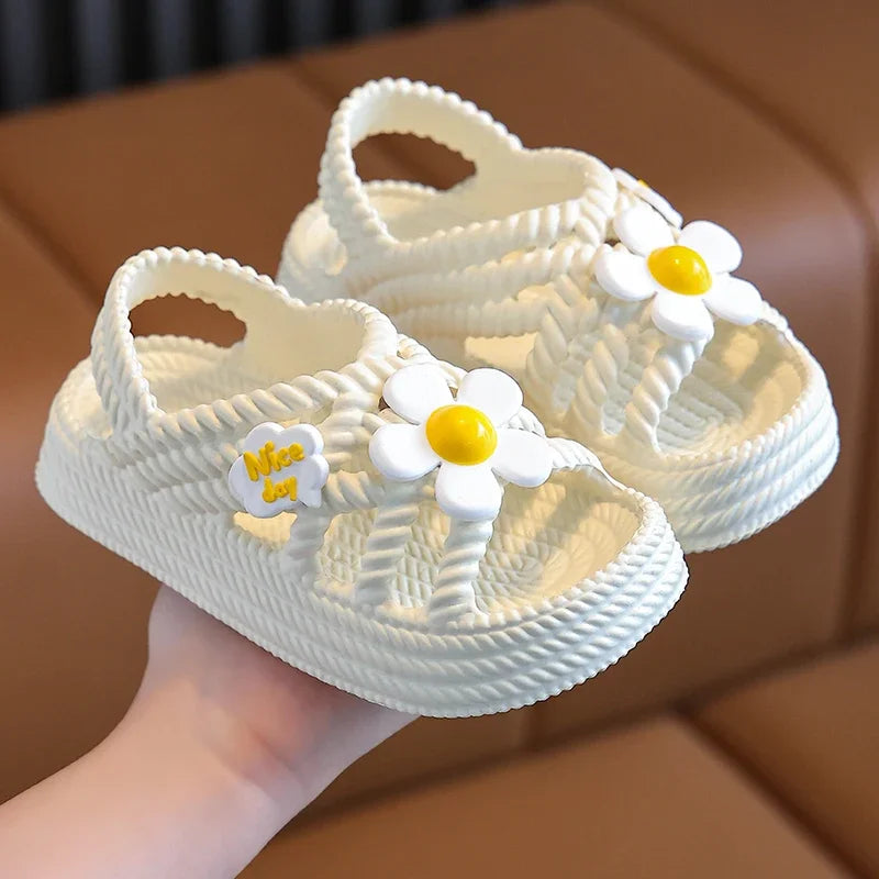 Pantoufles d'été enfants, pour filles et garçons, salle de bain, maison, chaussures de plage