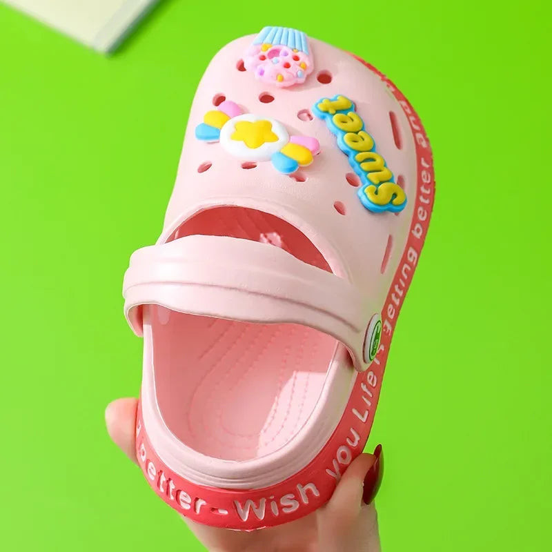 animé sandales été enfants sandales bébé filles enfant en bas âge doux antidérapant princesse chaussures enfants bonbons chaussures de plage