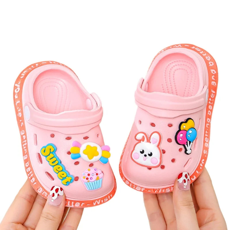 animé sandales été enfants sandales bébé filles enfant en bas âge doux antidérapant princesse chaussures enfants bonbons chaussures de plage