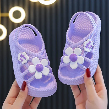 Pantoufles d'été enfants, pour filles et garçons, salle de bain, maison, chaussures de plage
