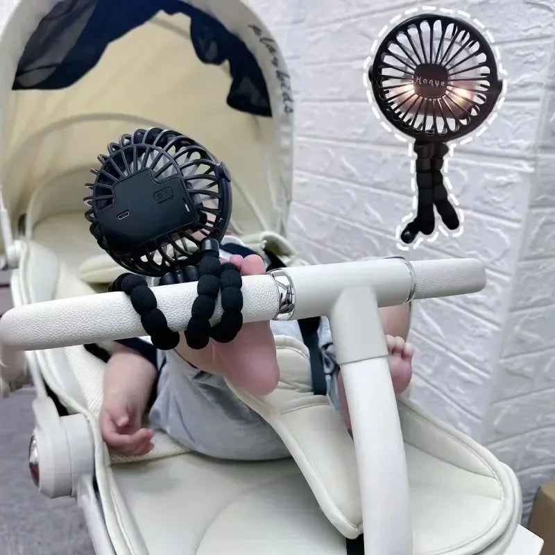 Ventilateur de poussette pour bébé & bureau