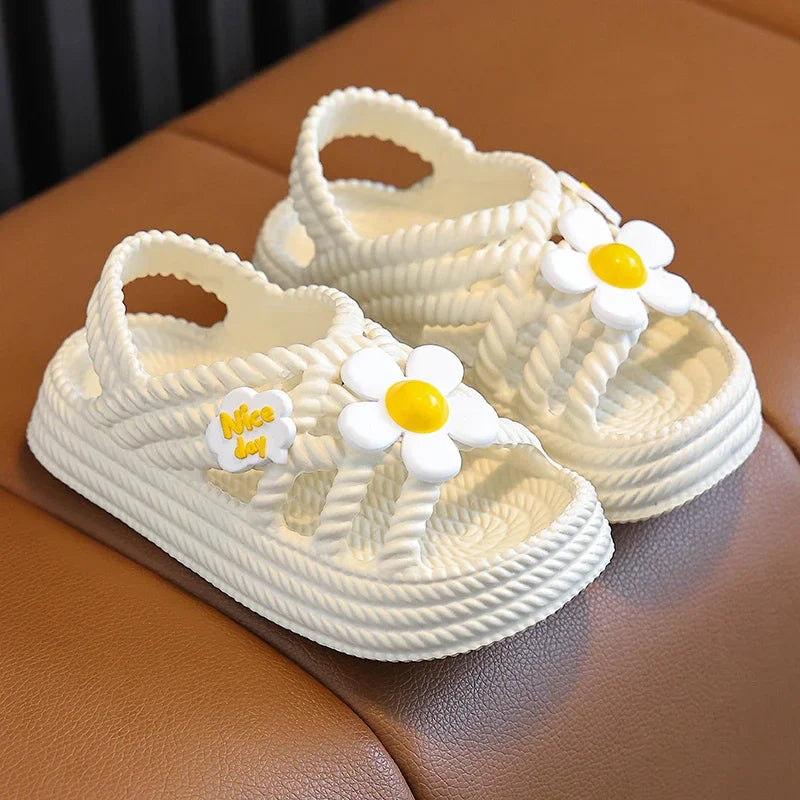 Pantoufles d'été enfants, pour filles et garçons, salle de bain, maison, chaussures de plage