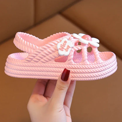 Pantoufles d'été enfants, pour filles et garçons, salle de bain, maison, chaussures de plage