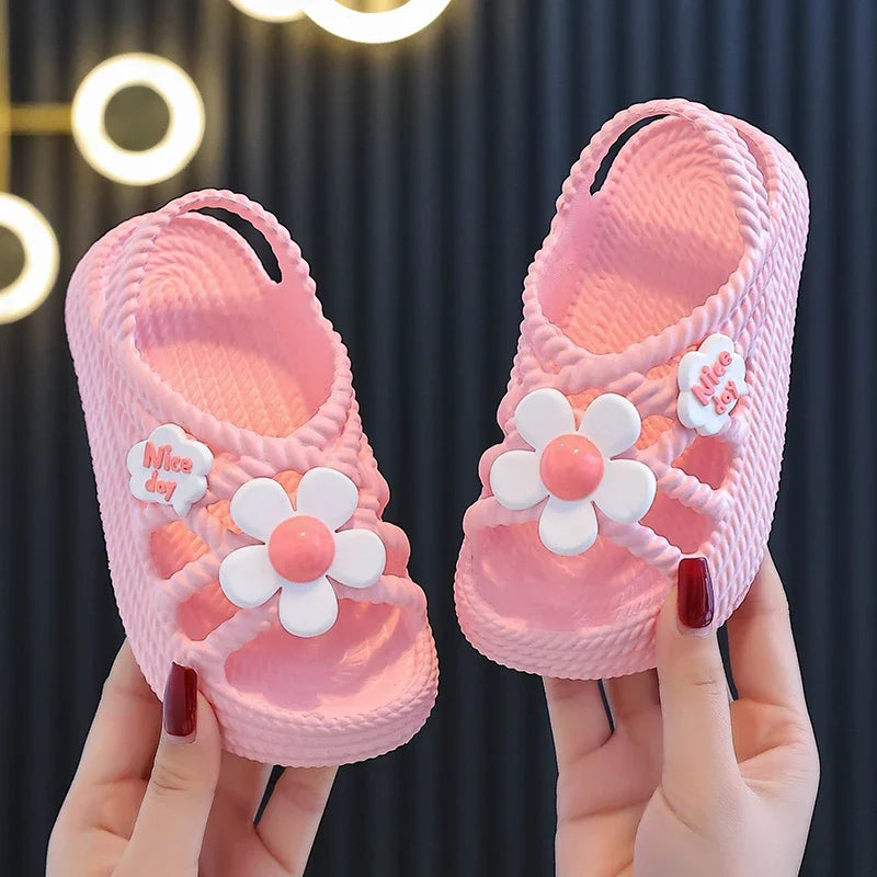 Pantoufles d'été enfants, pour filles et garçons, salle de bain, maison, chaussures de plage