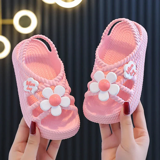 Pantoufles d'été enfants, pour filles et garçons, salle de bain, maison, chaussures de plage