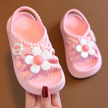 Pantoufles d'été enfants, pour filles et garçons, salle de bain, maison, chaussures de plage