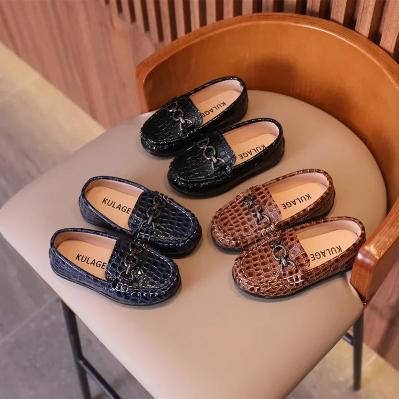 Chaussures en Cuir pour Bébé Garçon, Mocassins Décontractés